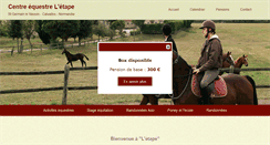 Desktop Screenshot of equi-letape.fr
